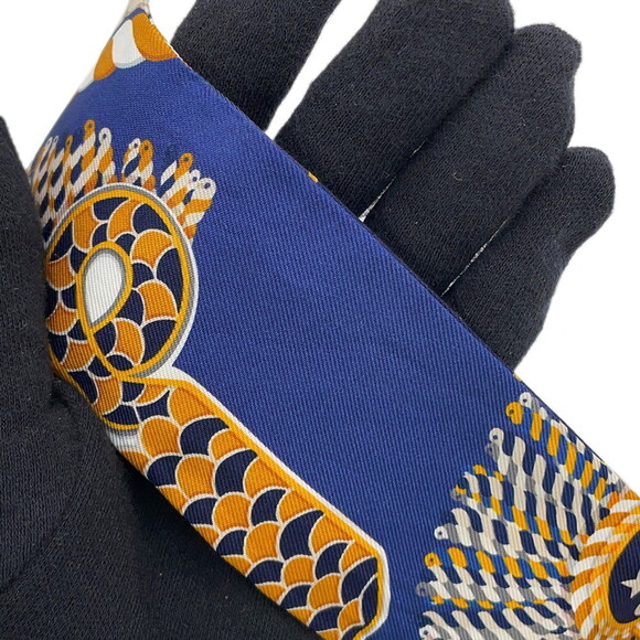 Hermes scarf muffler twilly ceremonial epaulets EPAULETTES DE GALA HERMES sil... - Picture 11 of 13